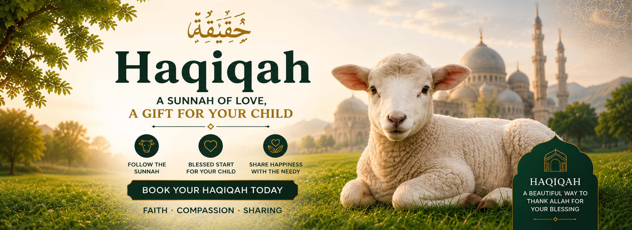Newborn child for Haqiqah service