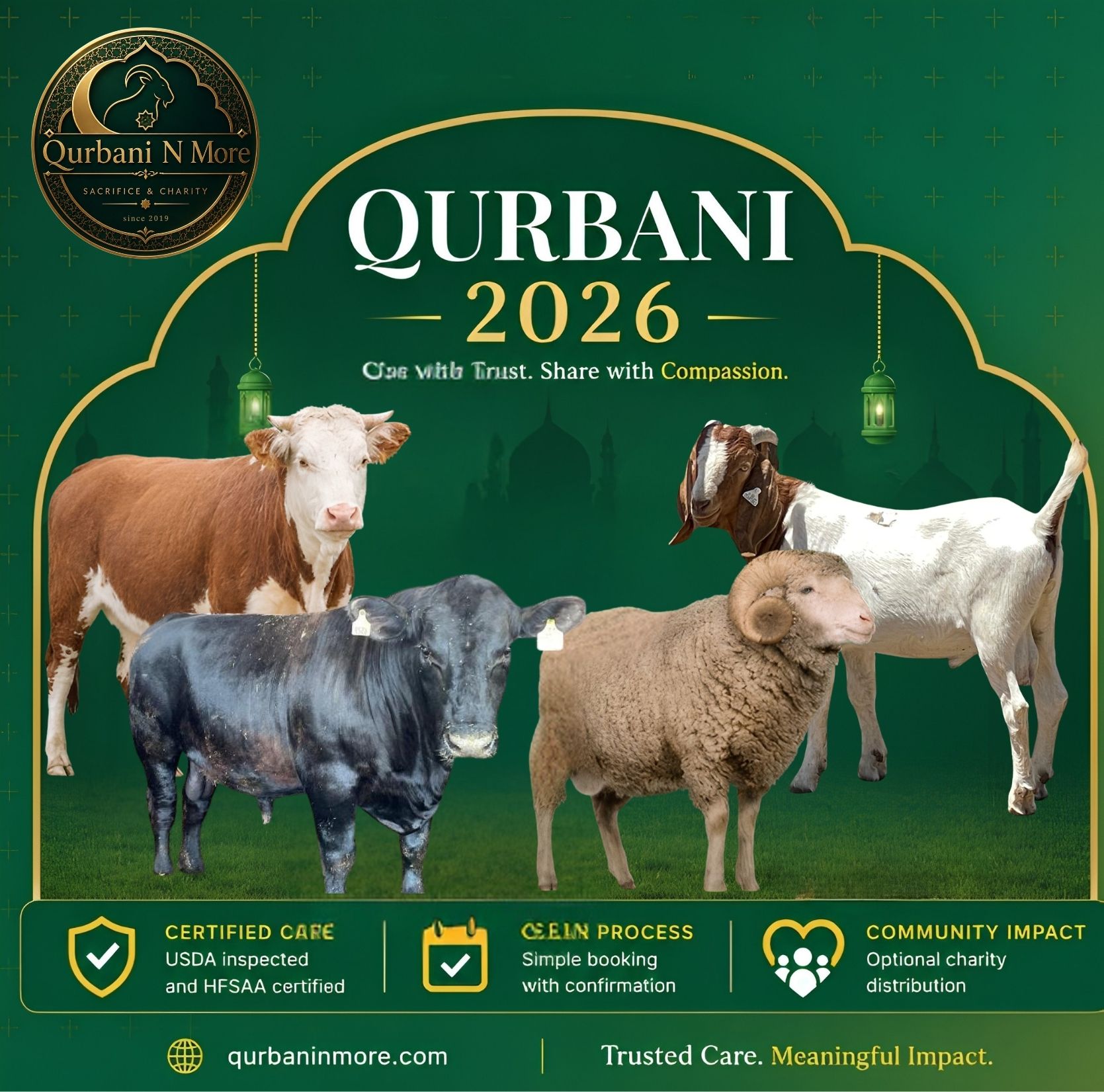 Qurbani service and preparation